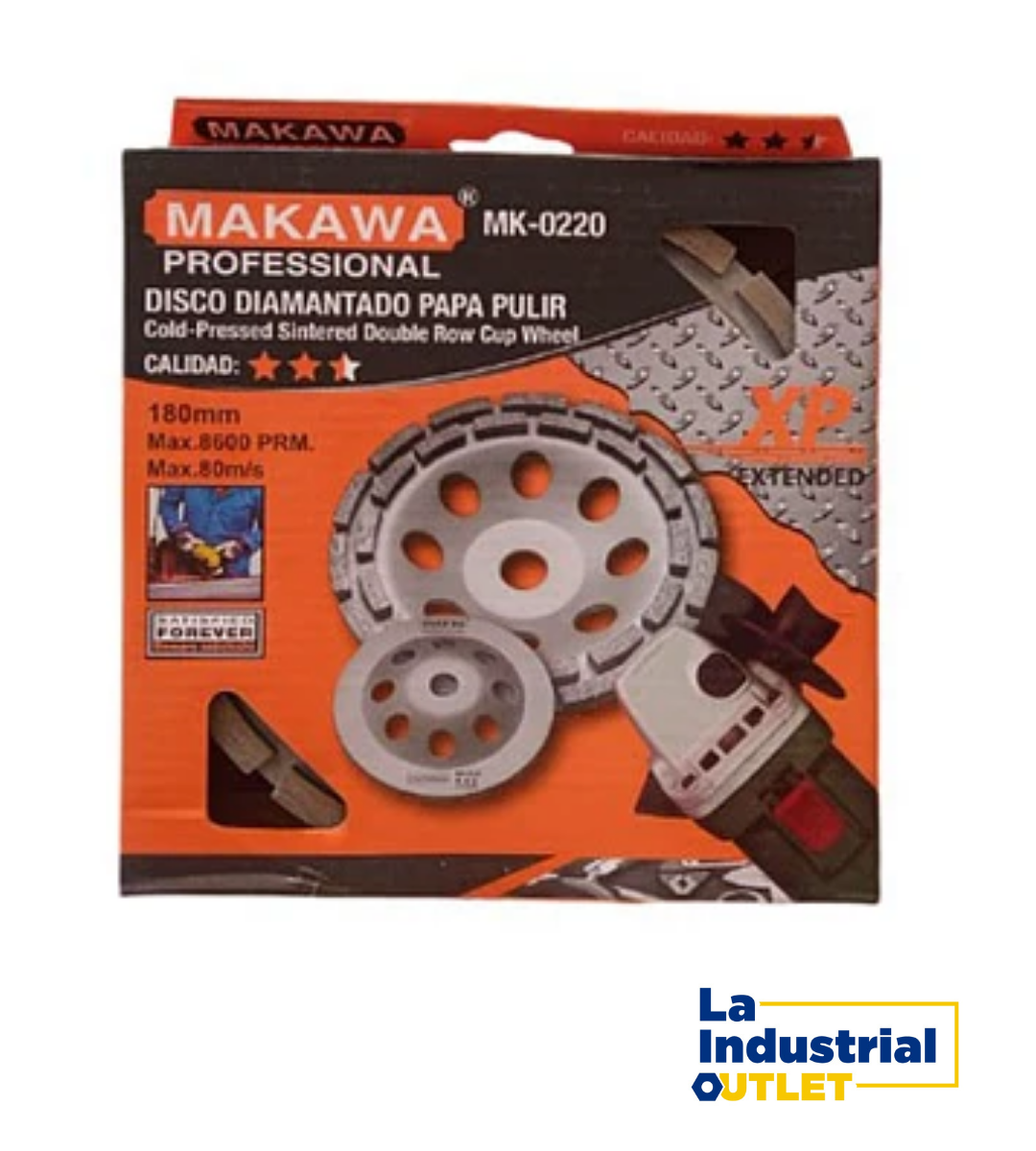 DISCO DIAMANTADO P. PULIR 180MM MAKAWA