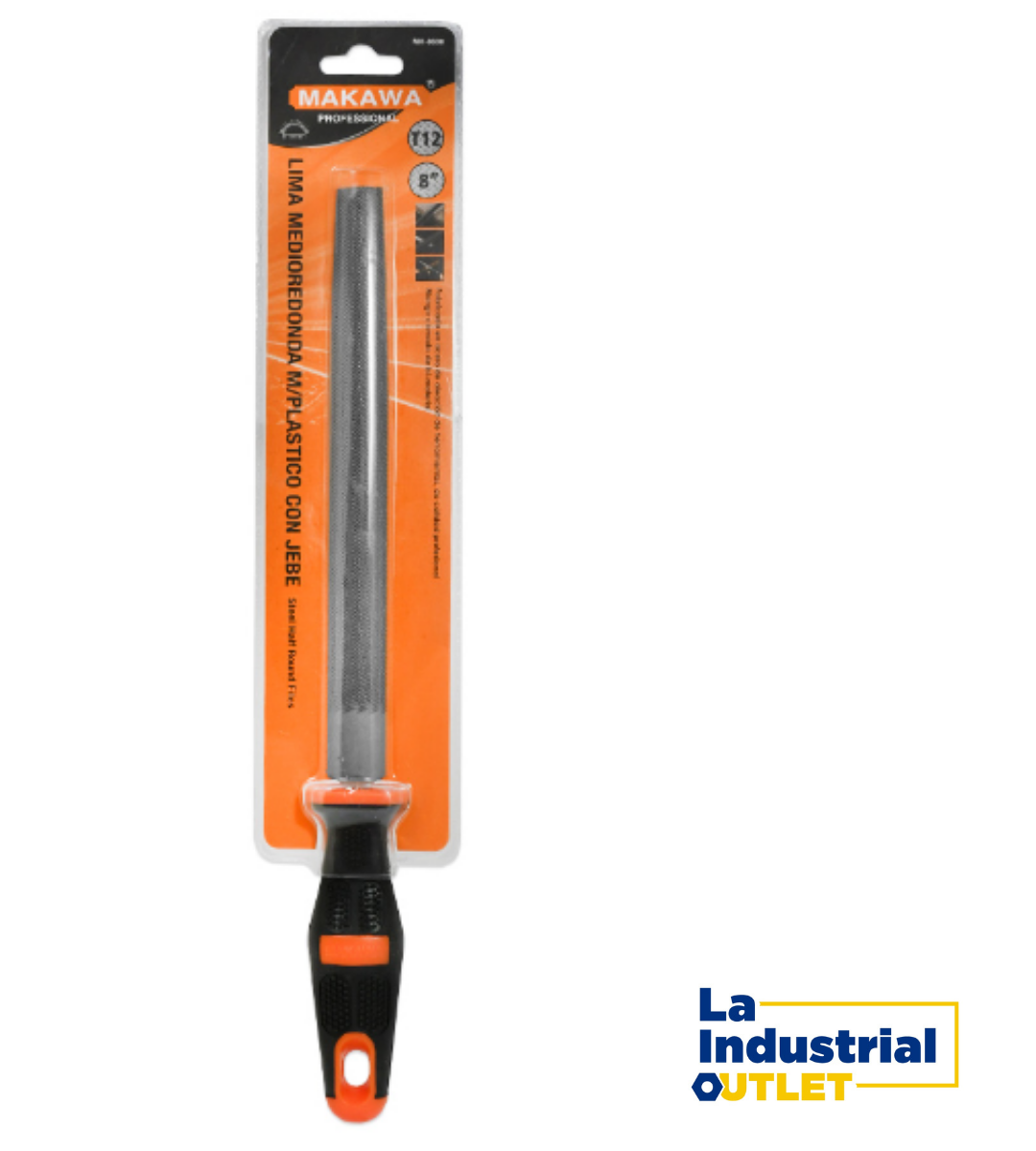 LIMA MEDIAREDONDA 8´ M. PLASTICO MAKAWA