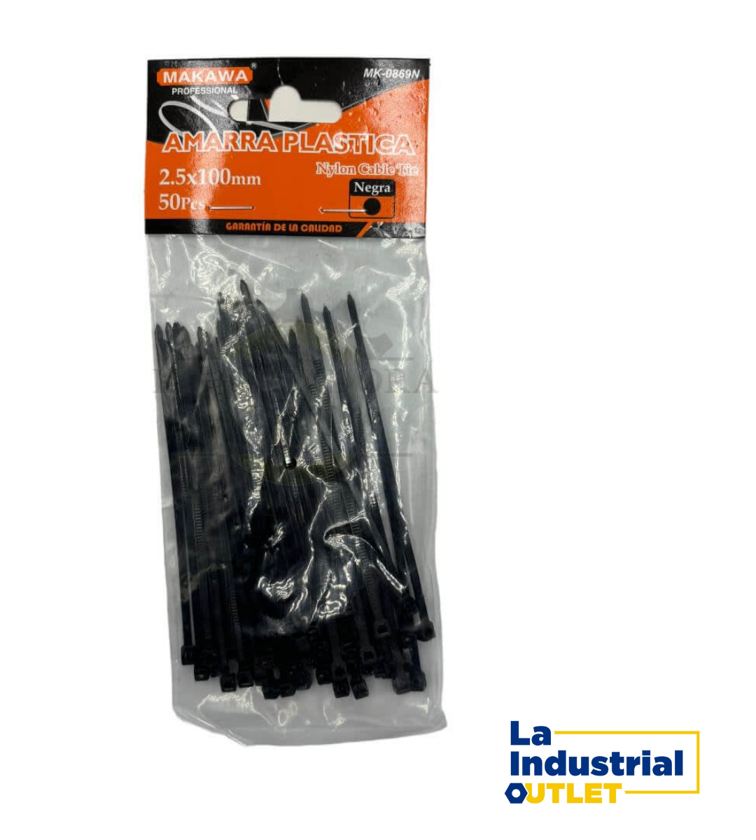 AMARRA PLASTICA 2.5X100MM NEGRO