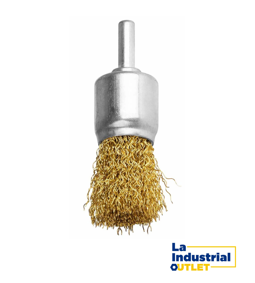 ESCOBILLA COPA DORADO 1´ CON VASTAGO TOTAL