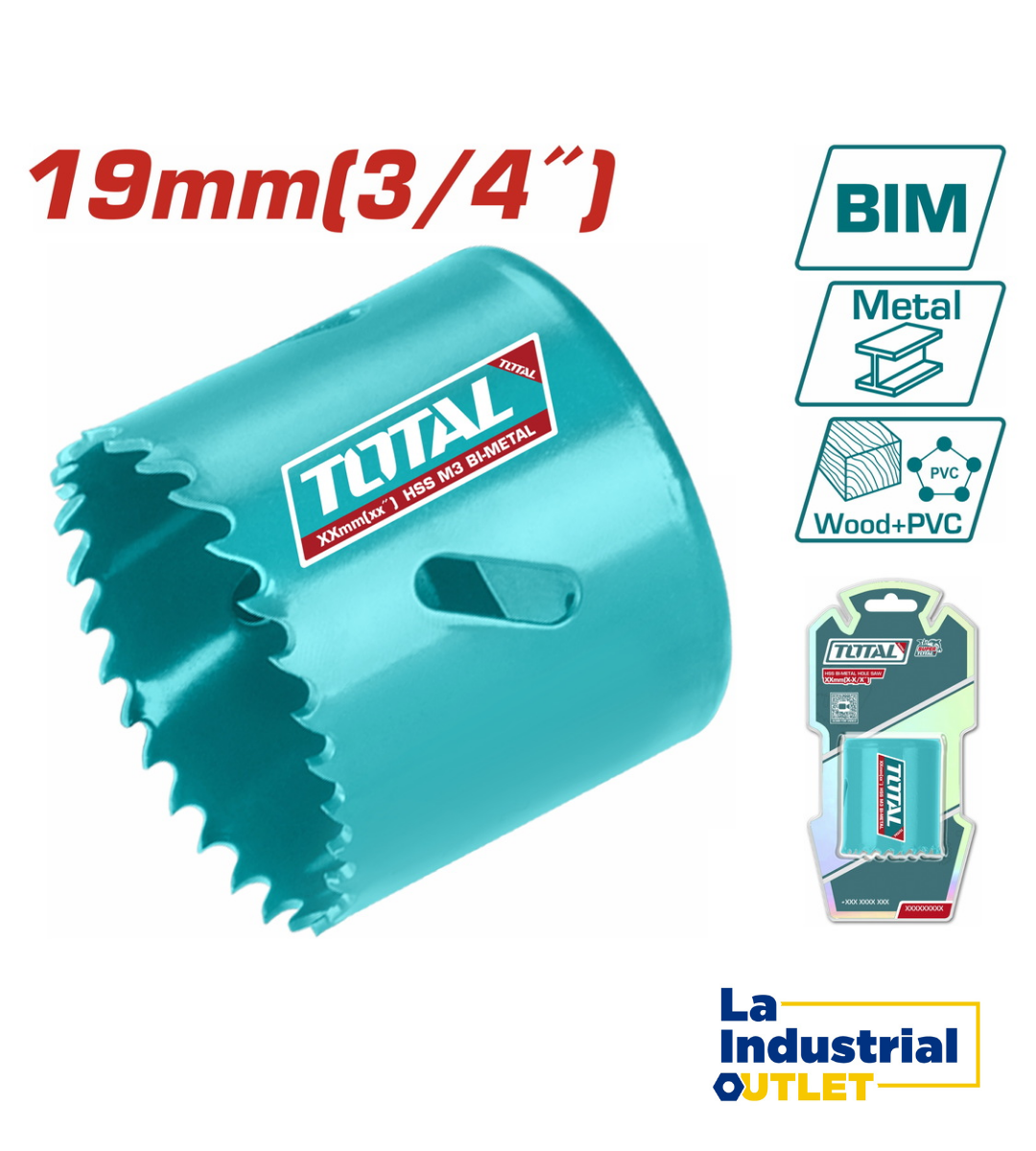 SIERRA COPA PARA METAL 19MM TOTAL