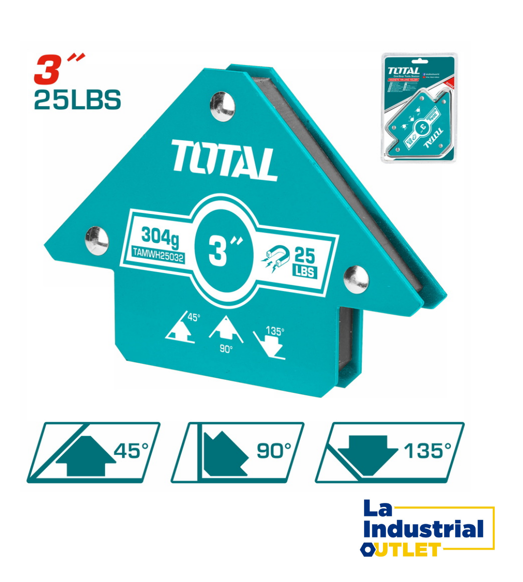 ESCUADRA MAGNETICA 3´ TOTAL
