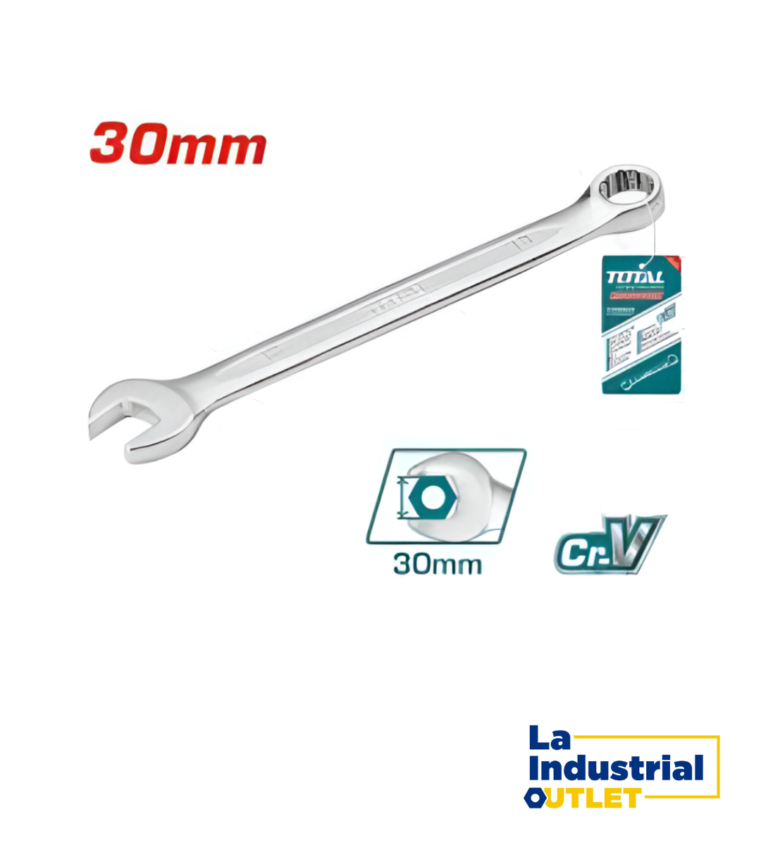 LLAVE PUNTA CORONA 30MM TOTAL