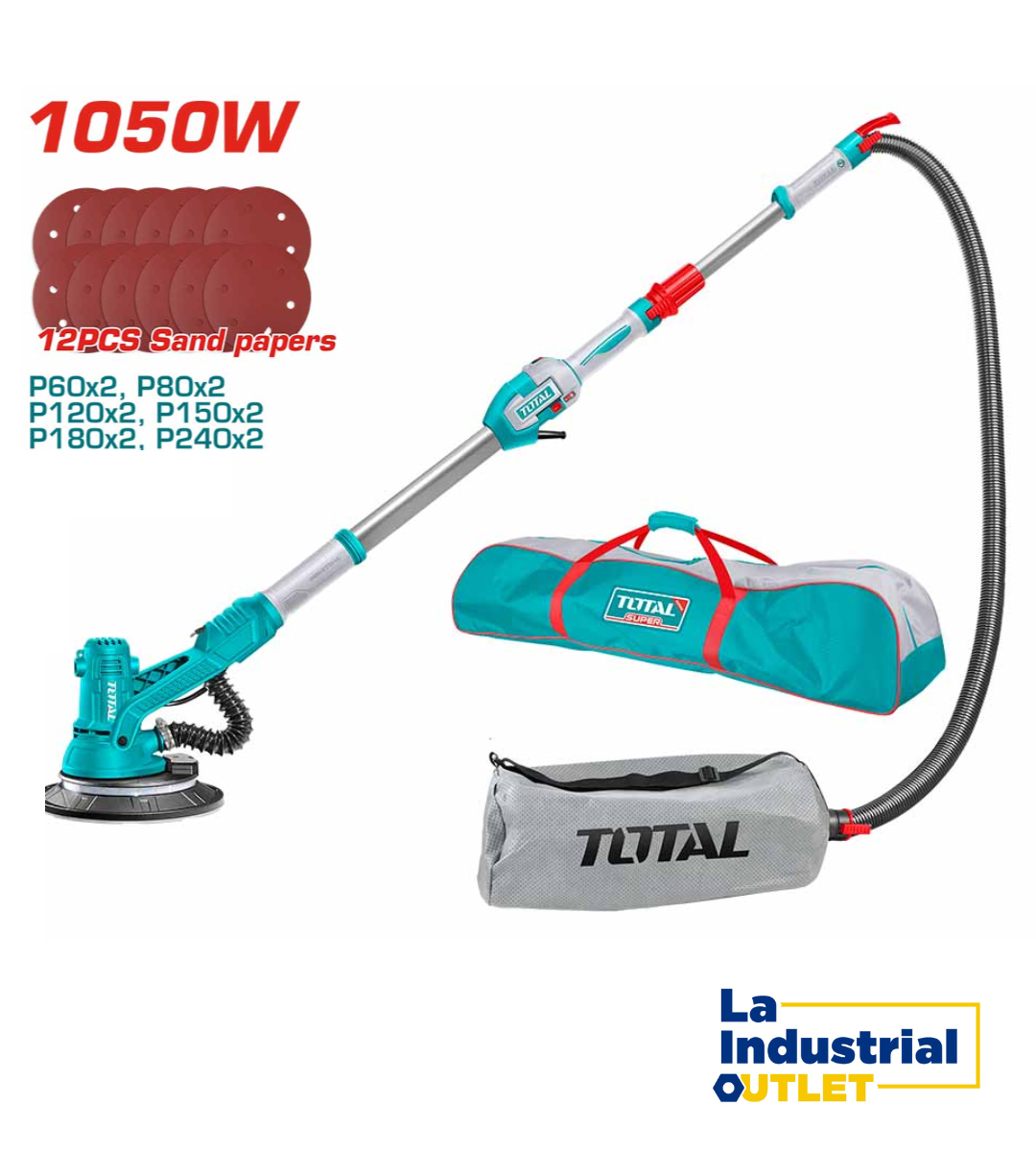 LIJADORA DE PANELES DE YESO 1050W TOTAL 1