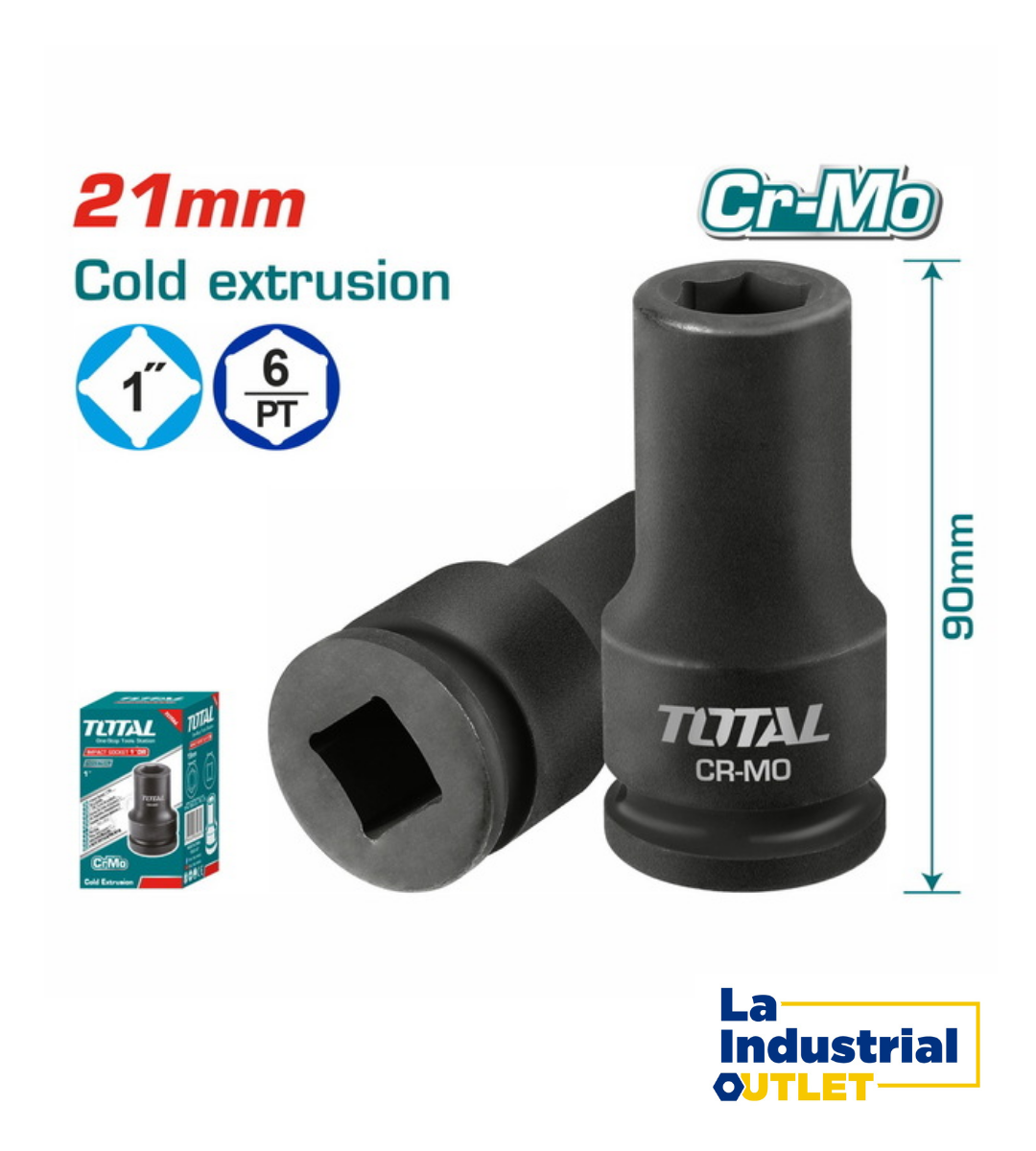 DADO DE IMPACTO 1´DR. 21MM TOTAL