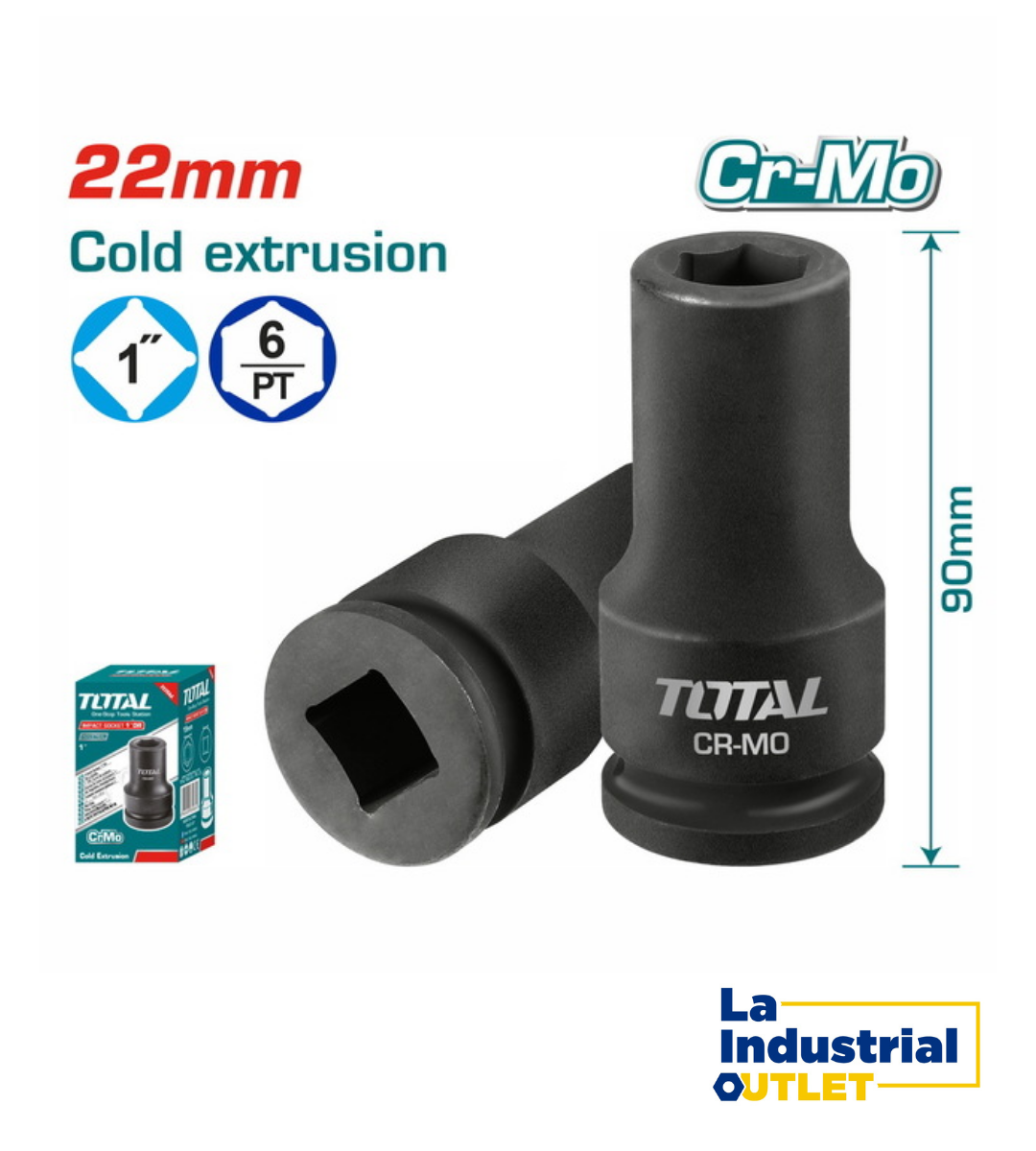 DADO DE IMPACTO 1´DR. 22MM TOTAL