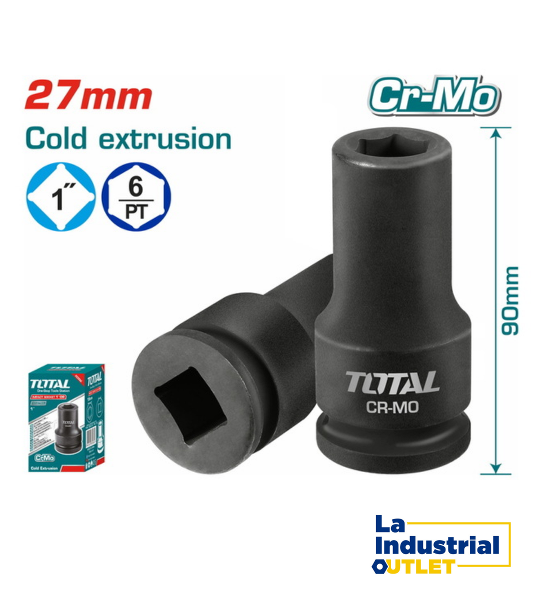 DADO DE IMPACTO 1´DR. 27MM TOTAL