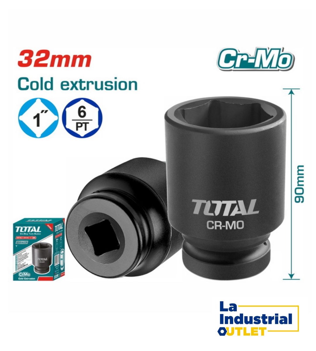 DADO DE IMPACTO 1´DR.32MM TOTAL