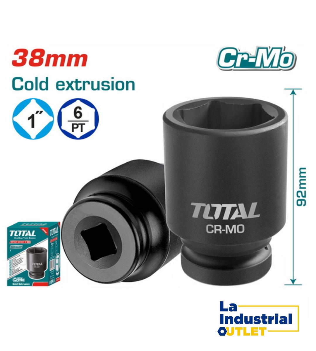 DADO DE IMPACTO 1´DR. 38MM TOTAL