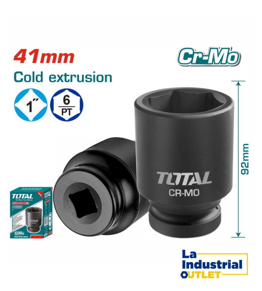 DADO DE IMPACTO 1´DR. 41MM TOTAL