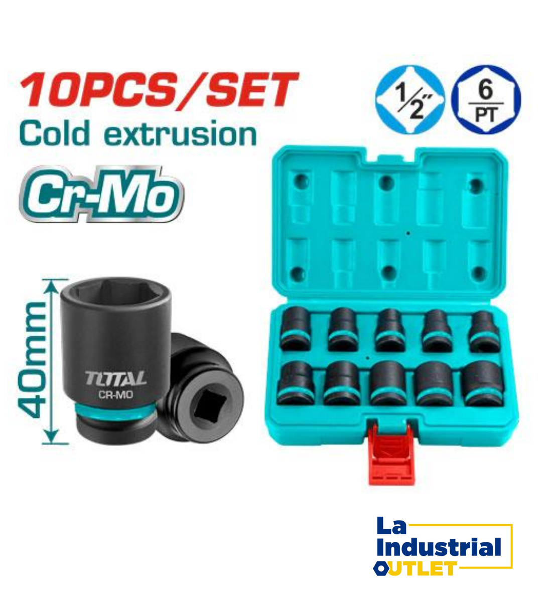 JUEGO DADOS DE IMPACTO 10PCS 1/2 TOTAL