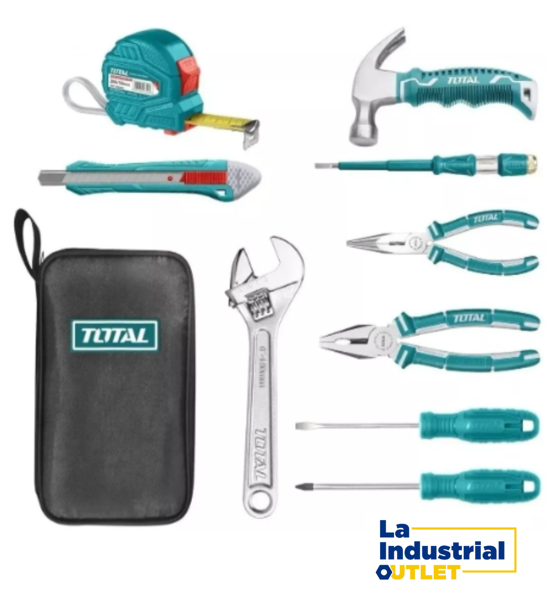 JGO HERRAMIENTAS MANUALES POR 9PCS TOTAL