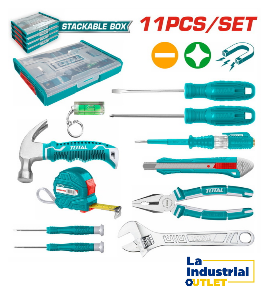 JGO HERRAMIENTAS MANUALES POR 11PCS TOTAL