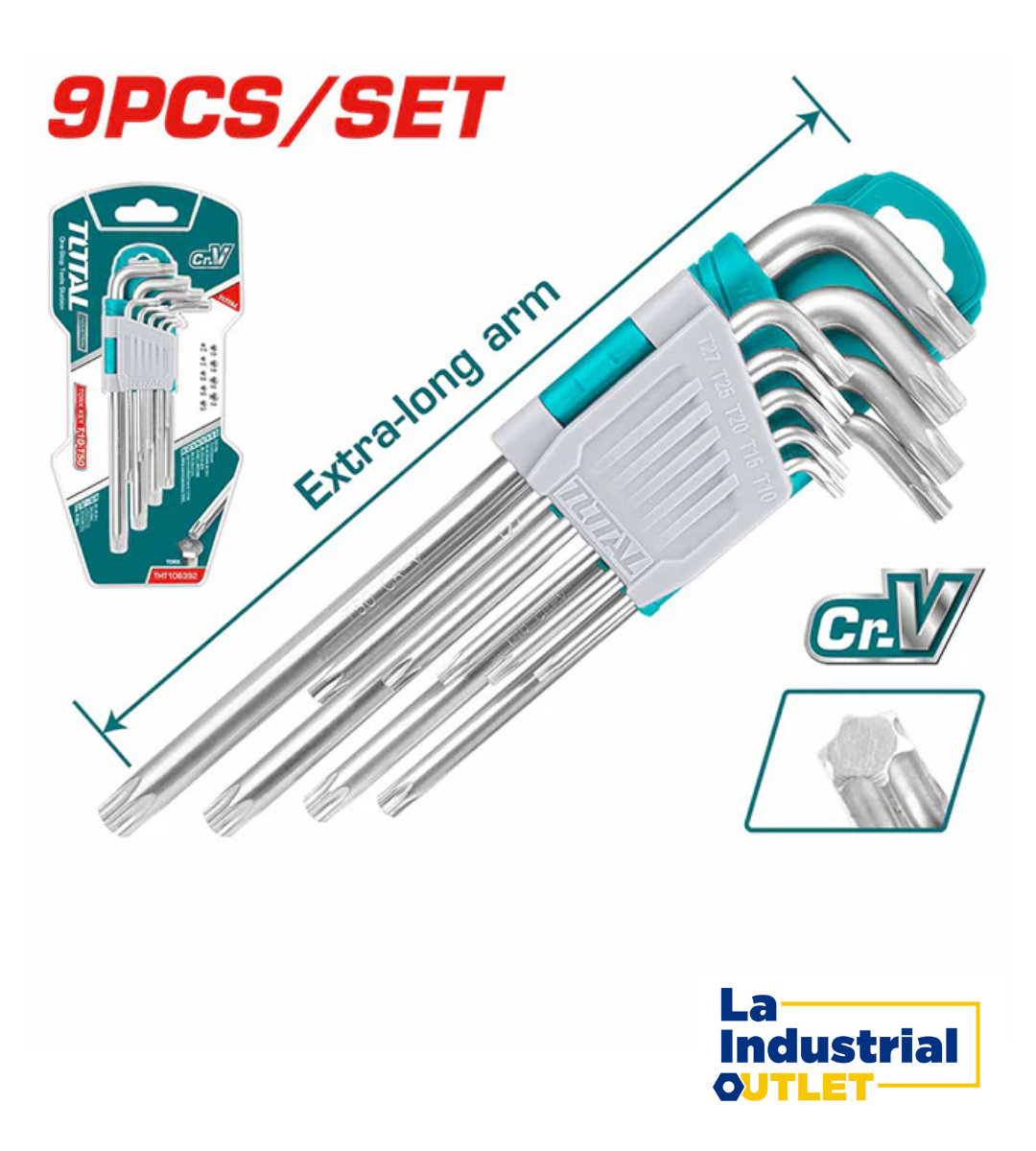 JGO LLAVE ESTRELLA POR 9PCS XL TOTAL