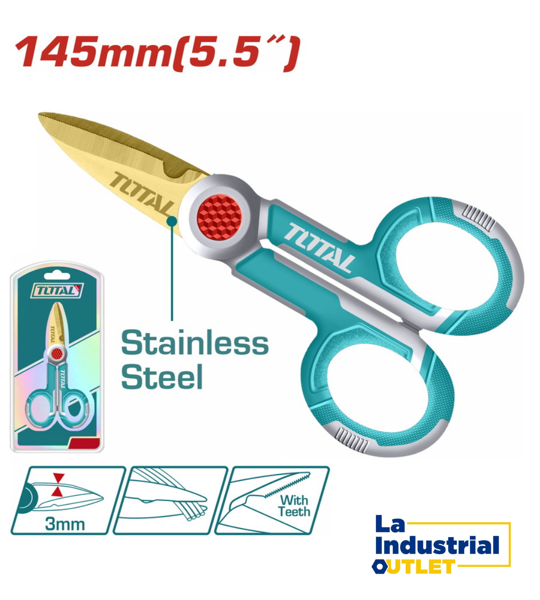 TIJERA ELECTRICISTA 5.5´ TOTAL