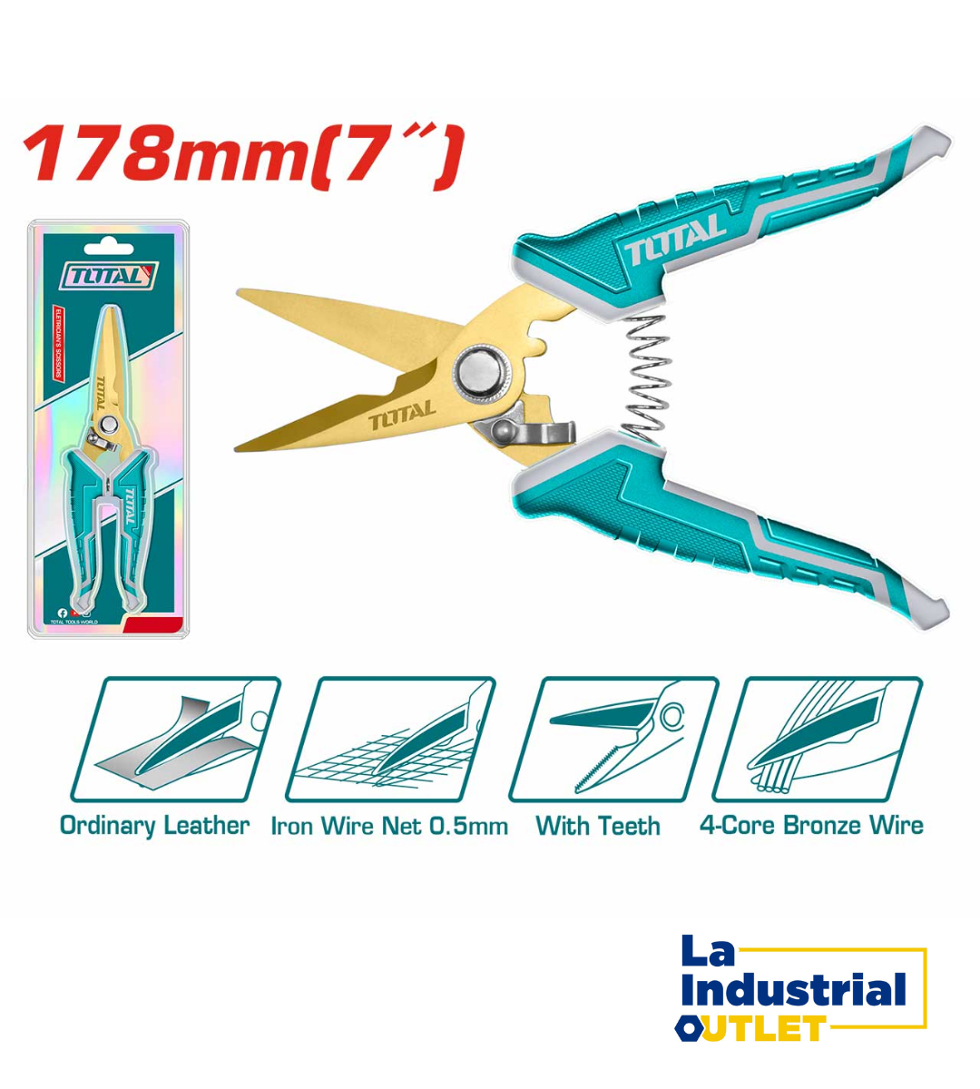 TIJERA ELECTRICISTA 7´ TOTAL