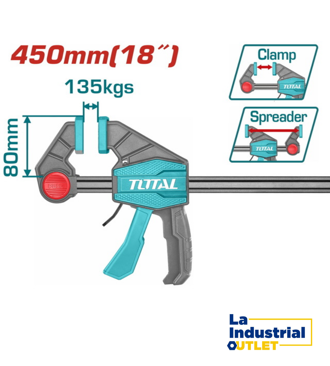 PRENSA RAPIDA 18´ 135KGS TOTAL