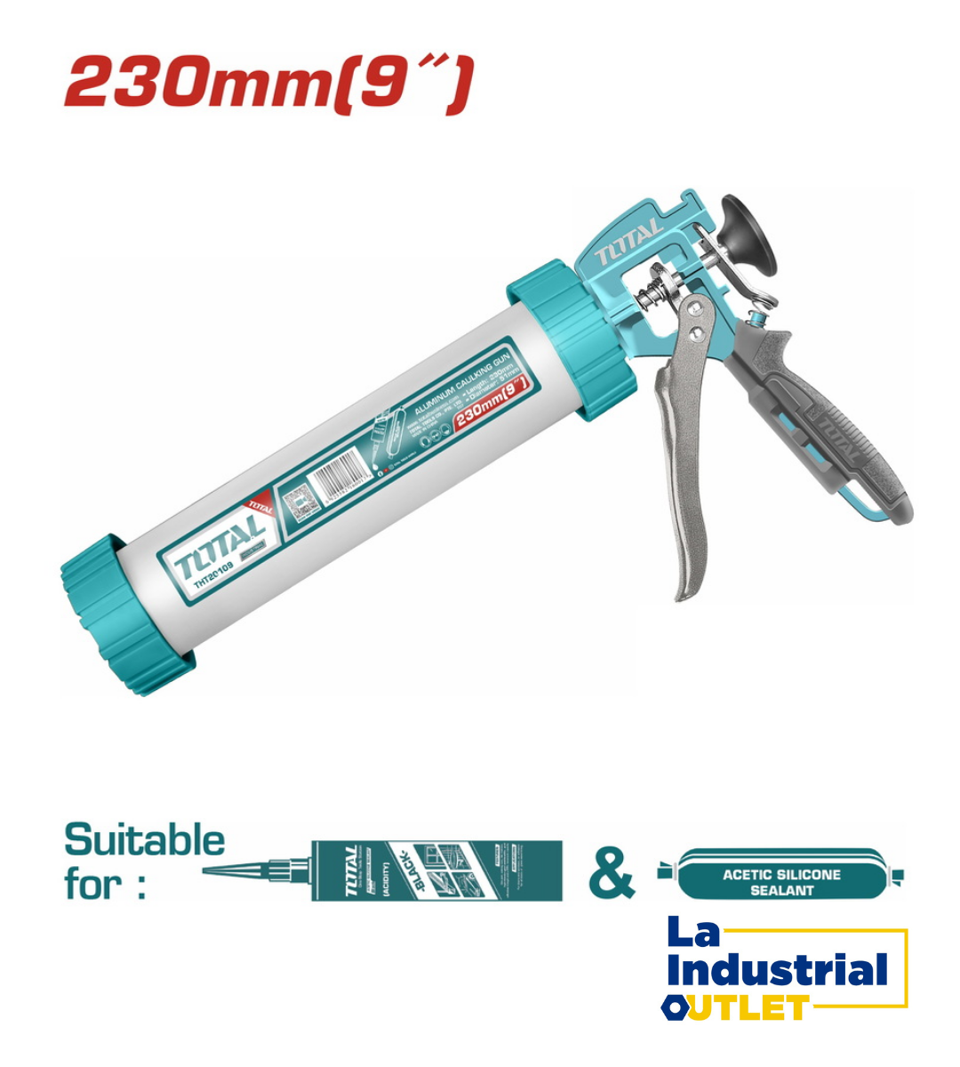 APLICADOR P/SILICONA 9´ ALUMINIO TOTAL
