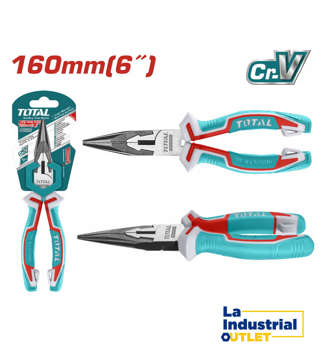 ALICATE PUNTA 6´ CR-V TOTAL