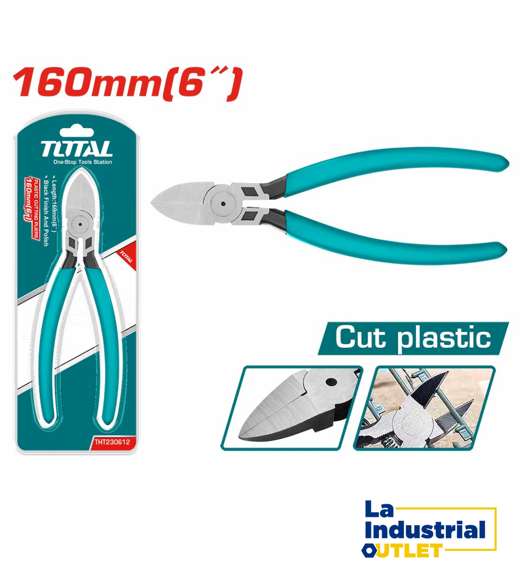 ALICATE PARA CORTAR PLÁSTICO 6´TOTAL