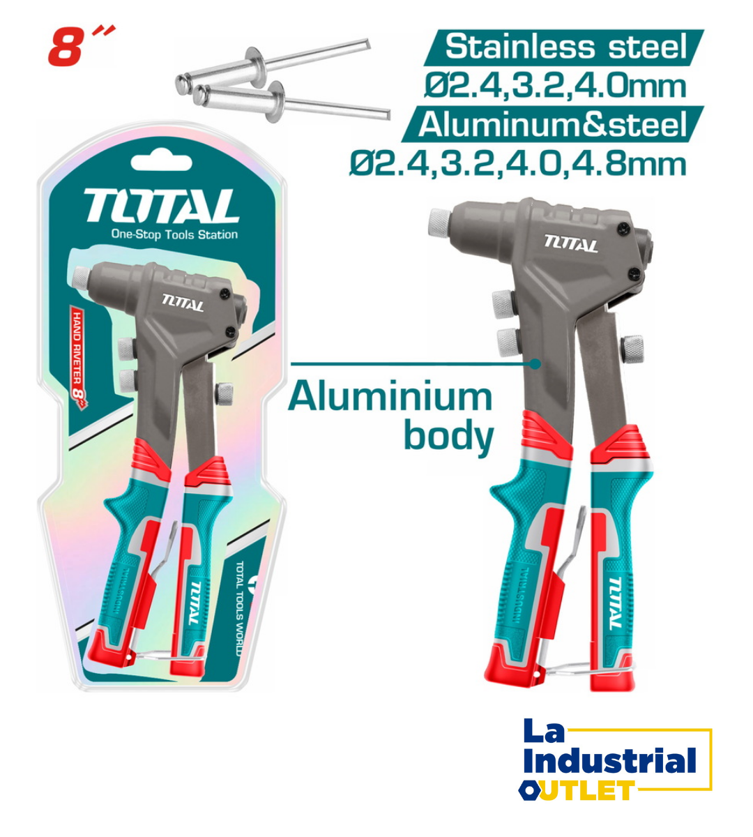 REMACHADORA MANUAL 8´ TOTAL