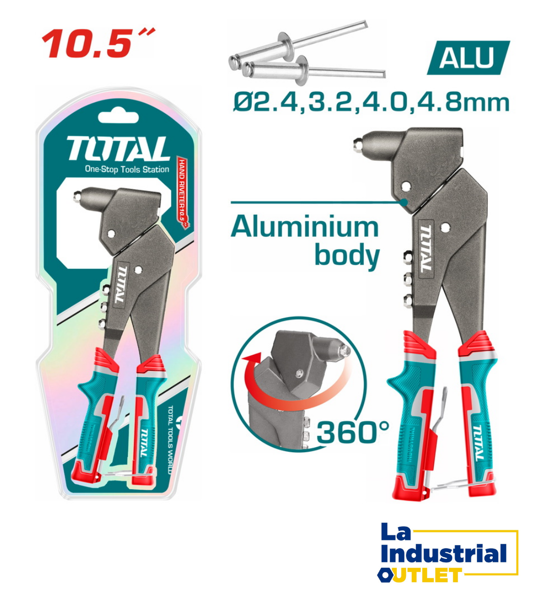 REMACHADORA MANUAL 10,5´ 360° TOTAL