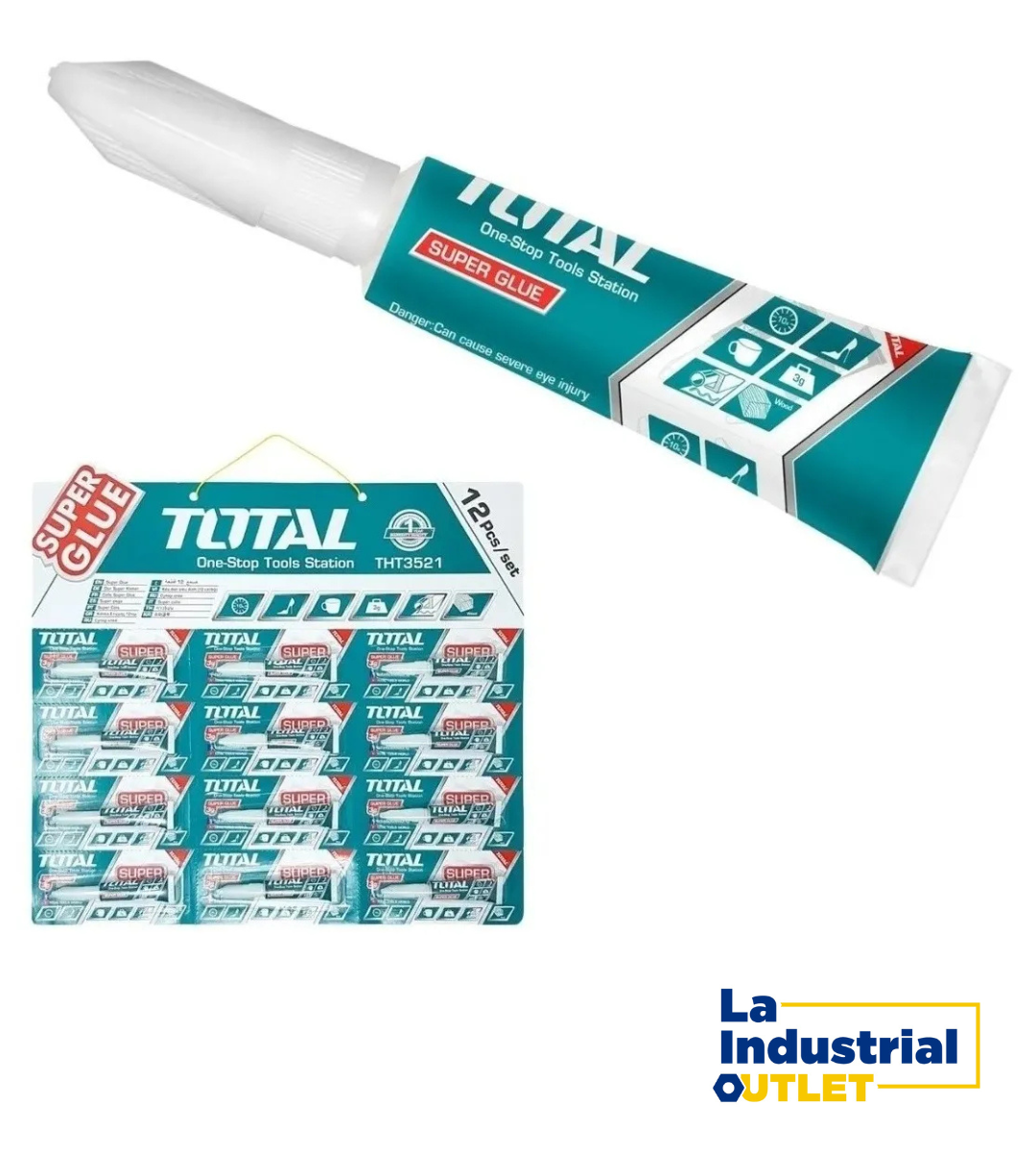 PEGAMENTO TRANSPARENTE POR 12PCS TOTAL