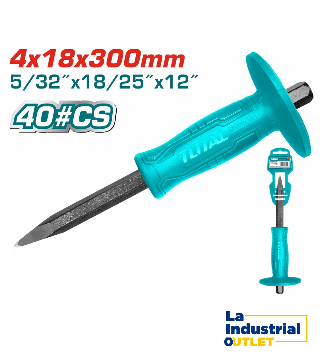 CINCEL DE FIERRO PUNTA 12´ TOTAL