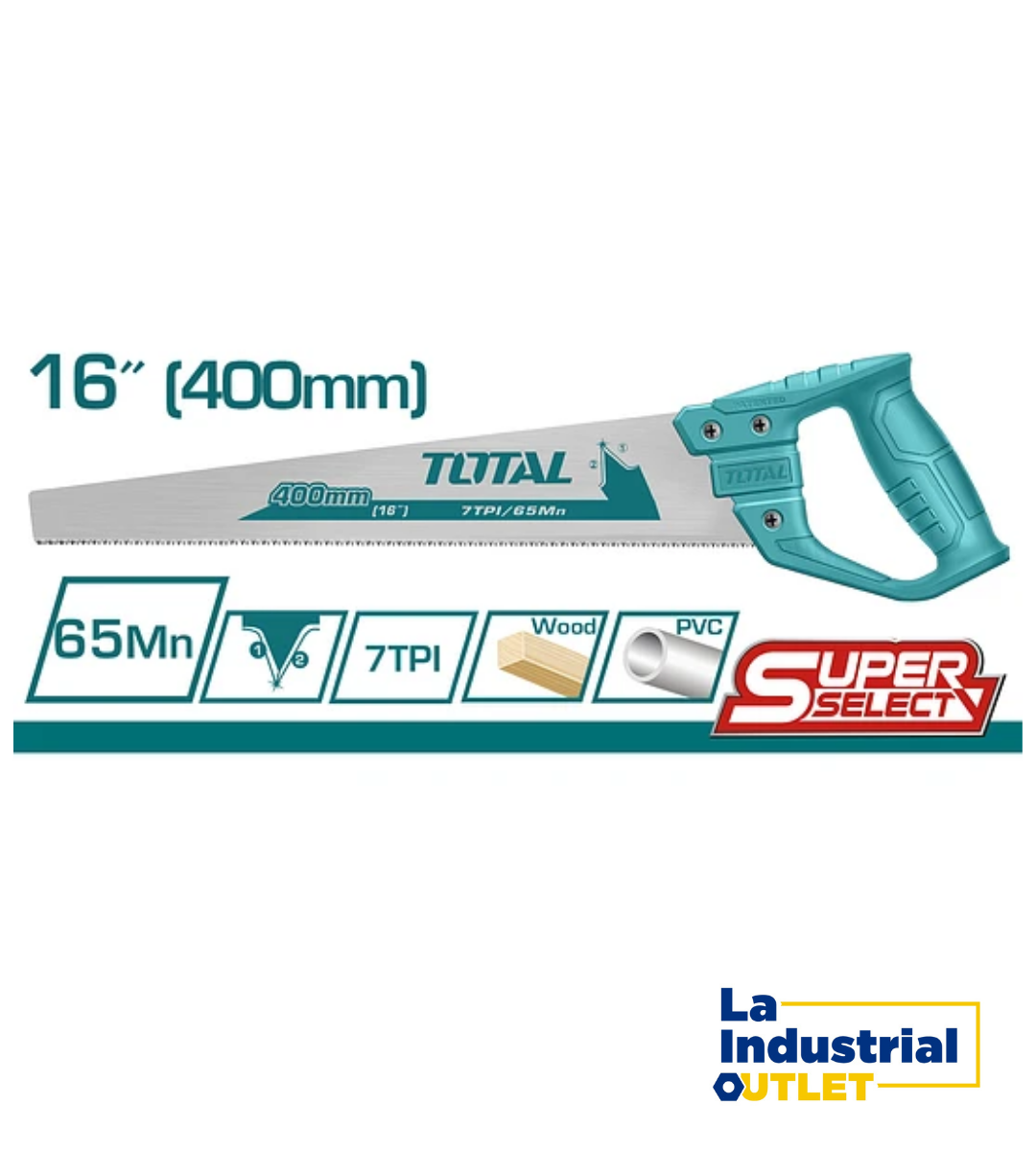 SERRUCHO MANGO PLASTICO 16´ 2 TOTAL