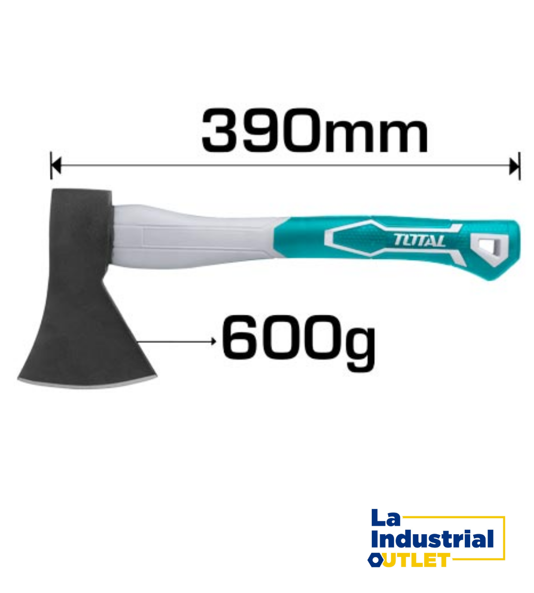 HACHA MANGO FIBRA 600G TOTAL