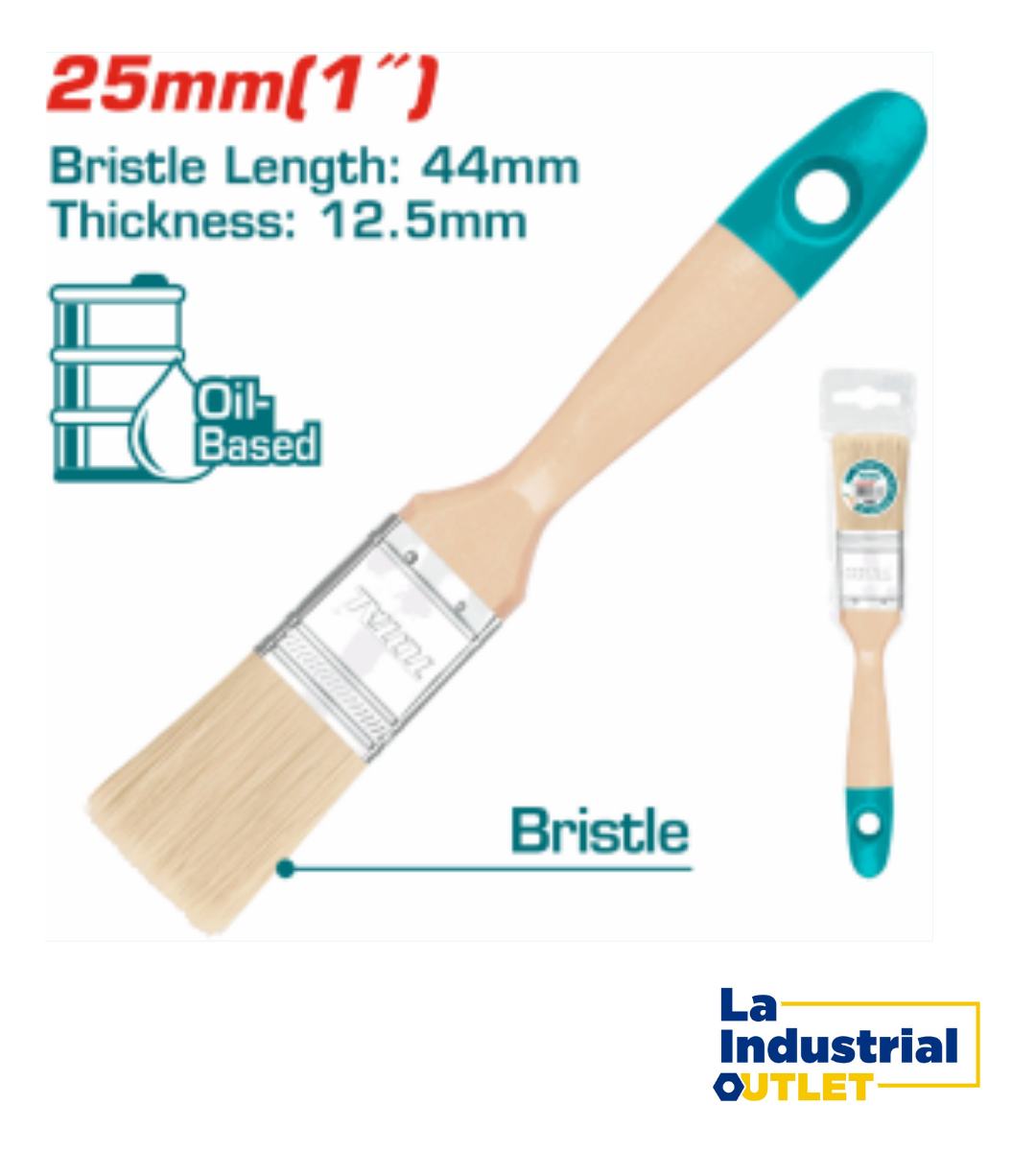 BROCHA MANGO MADERA 1´ TOTAL