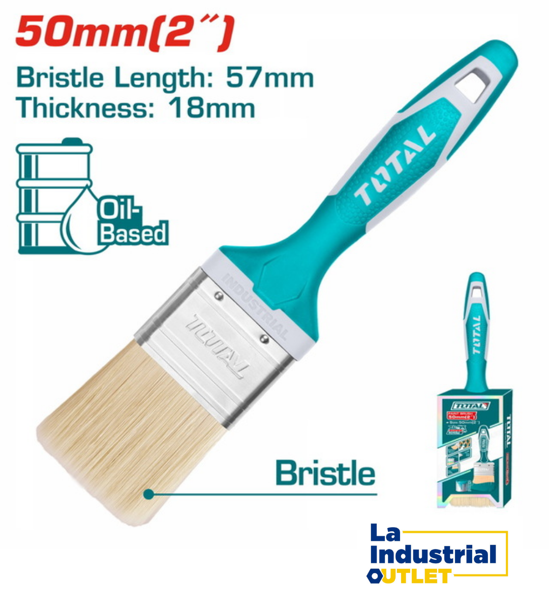 BROCHA M/ PLASTICO 2´ TOTAL