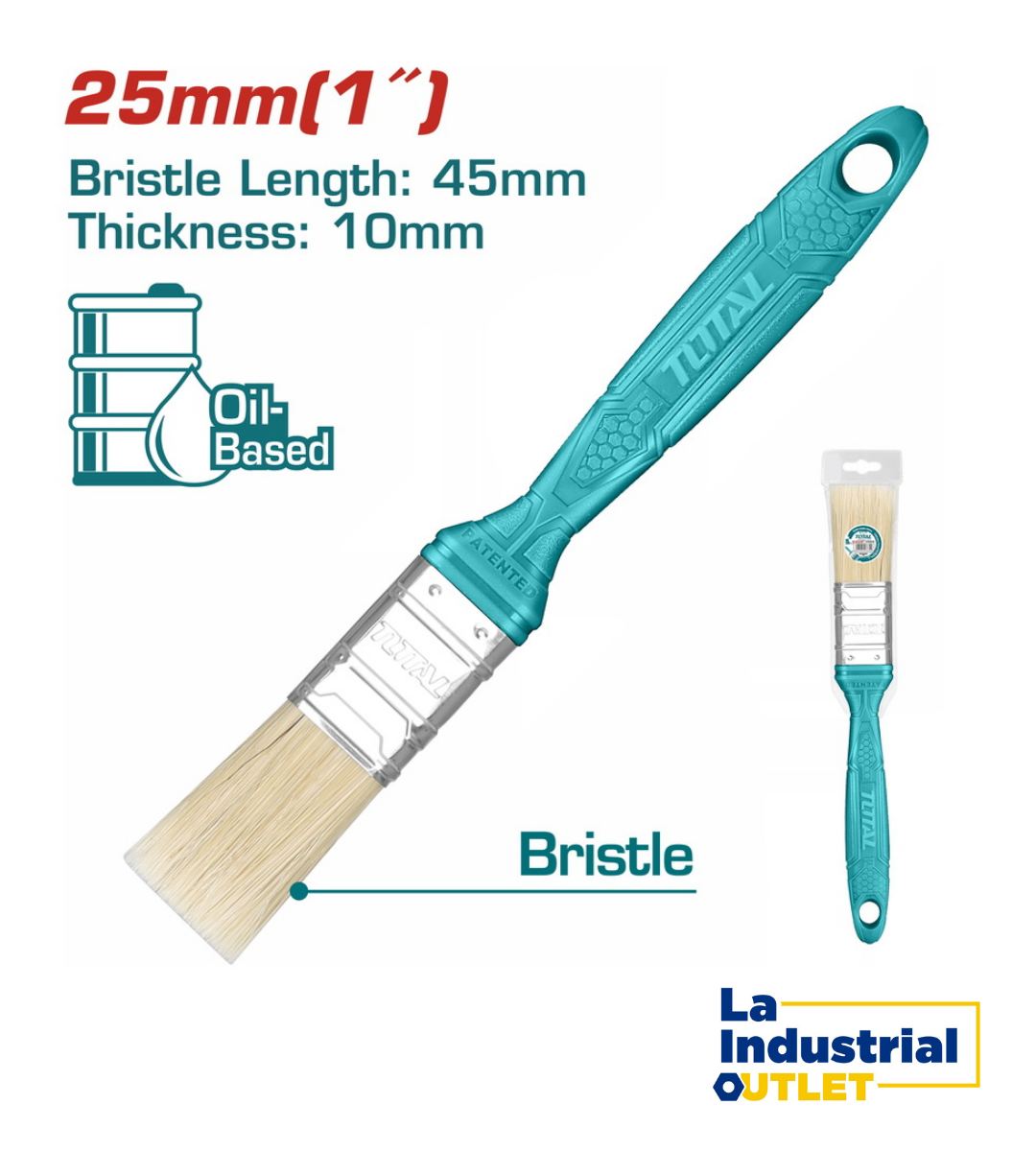 BROCHA M/ PLASTICO 1´ 2 TOTAL