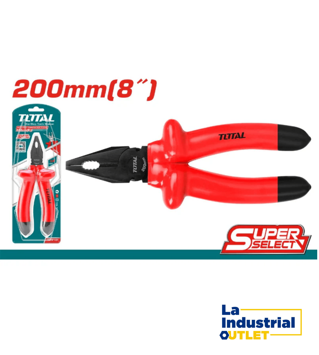 ALICATE UNIVERSAL 8´ P/ ELECTRICISTA TOTAL