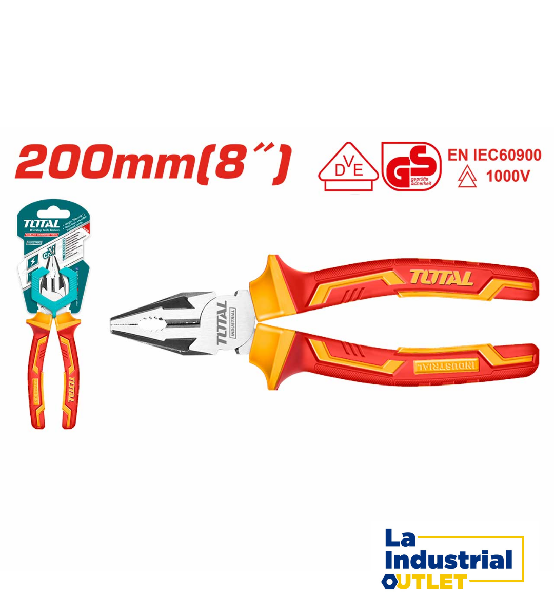 ALICATE UNIVERSAL 8 P ELECTRICISTA TOTAL