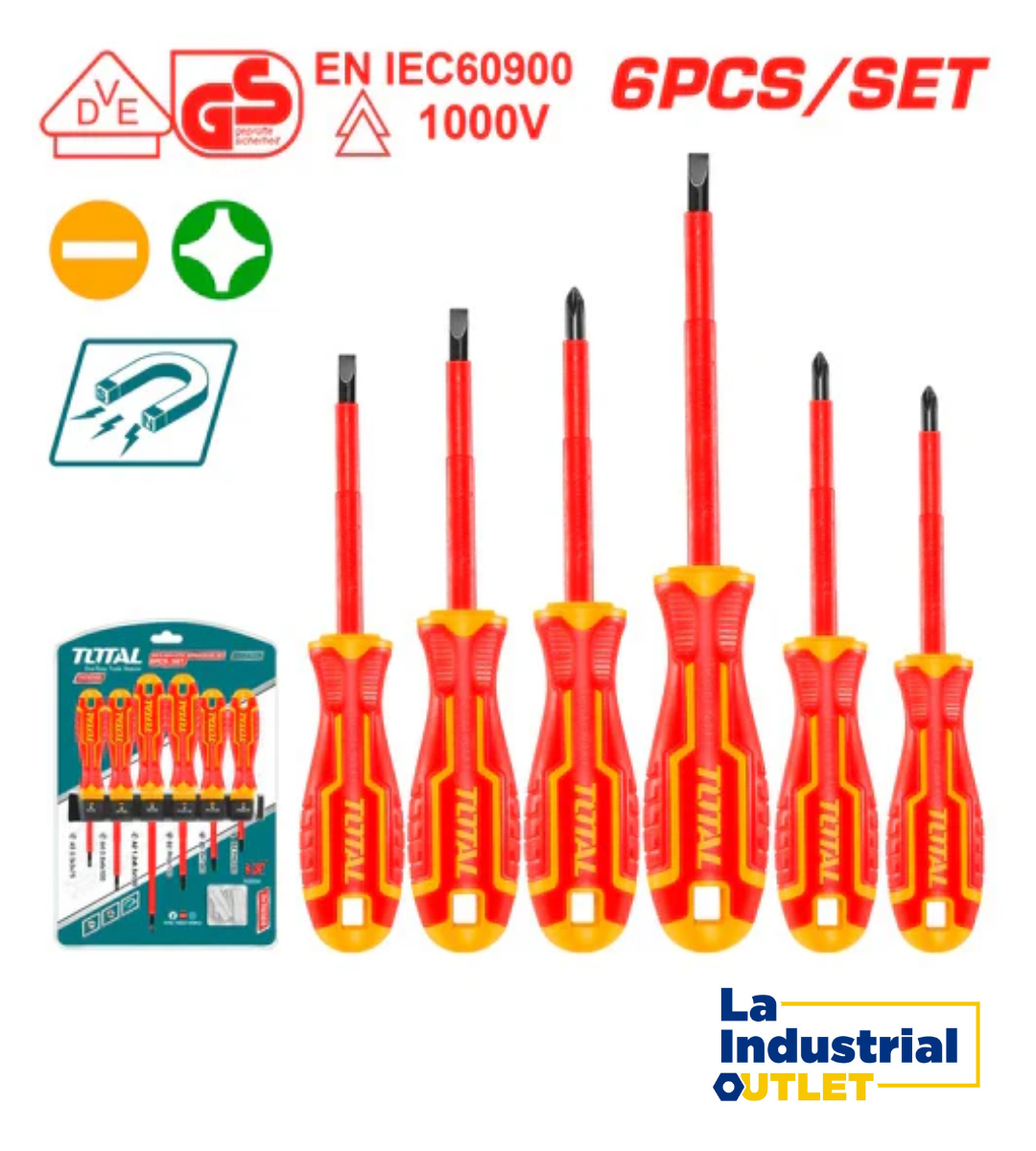 JGO DESTONILLADOR P/ ELECTRICISTA POR 6PCS TOTAL