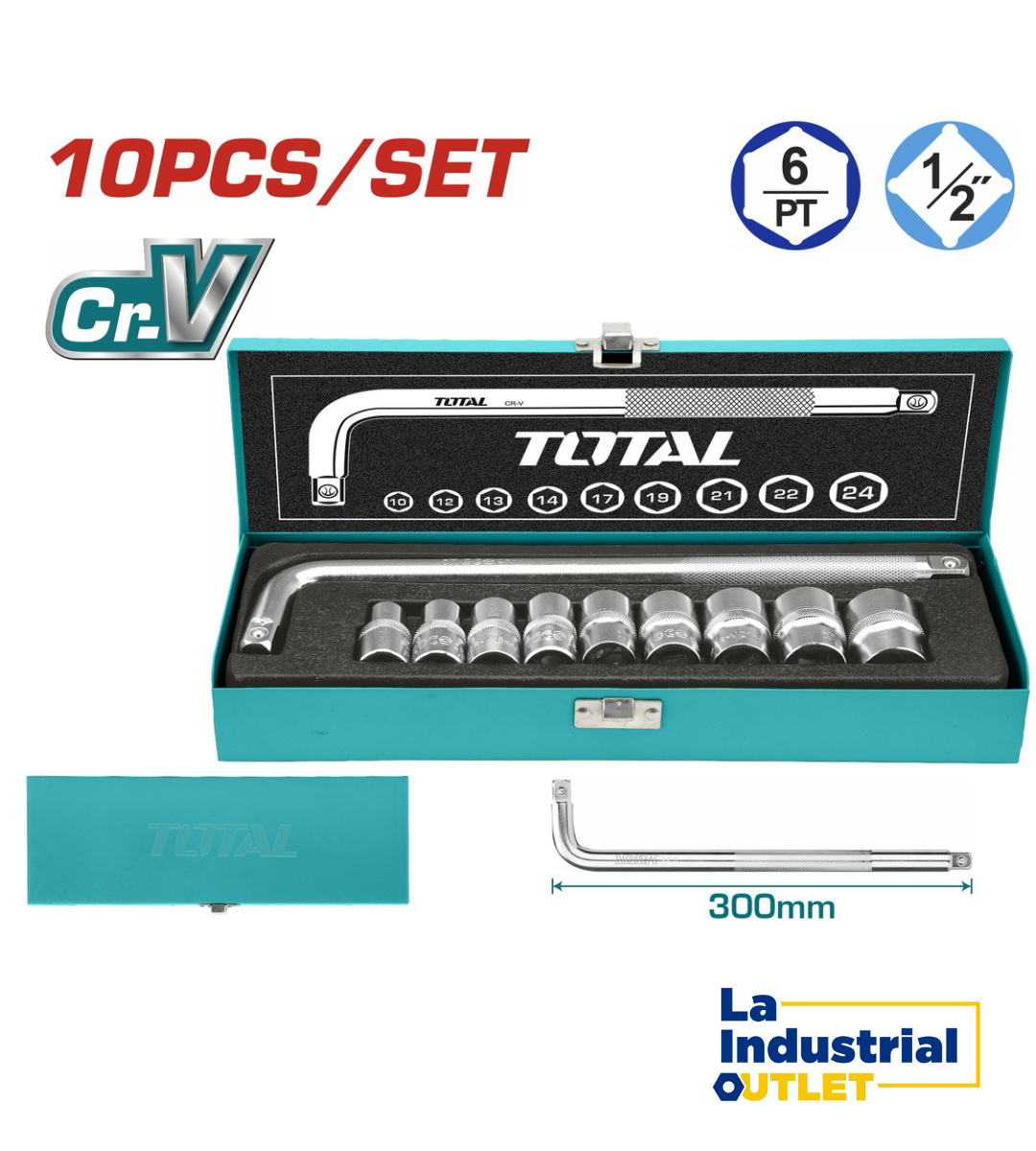 JGO DADOS POR 10PCS 1/2´ TOTAL