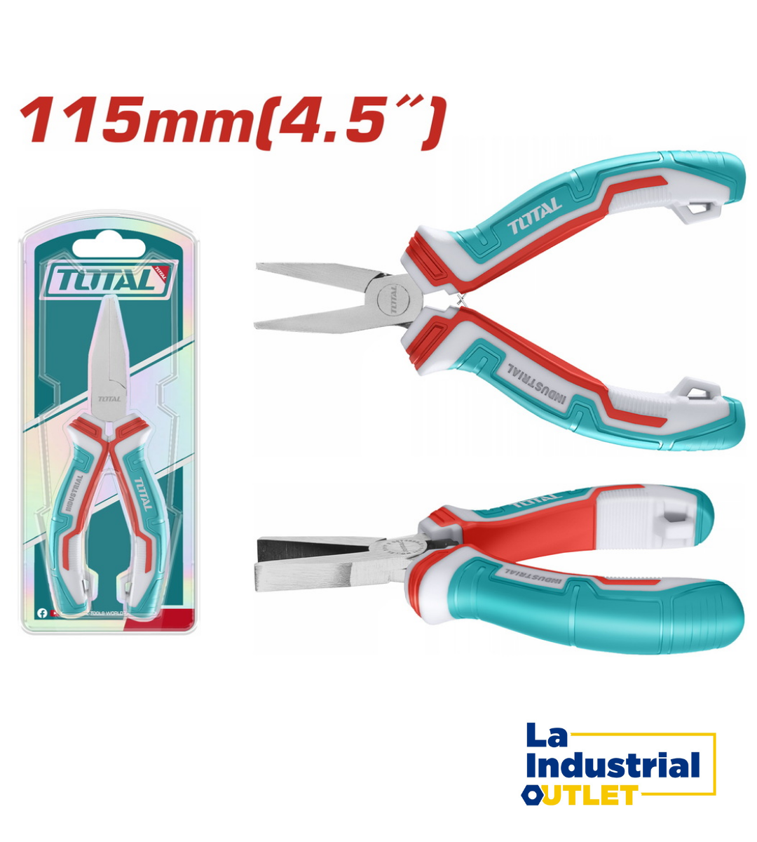 MINI ALICATE 4.5´ PUNTA PLANA TOTAL