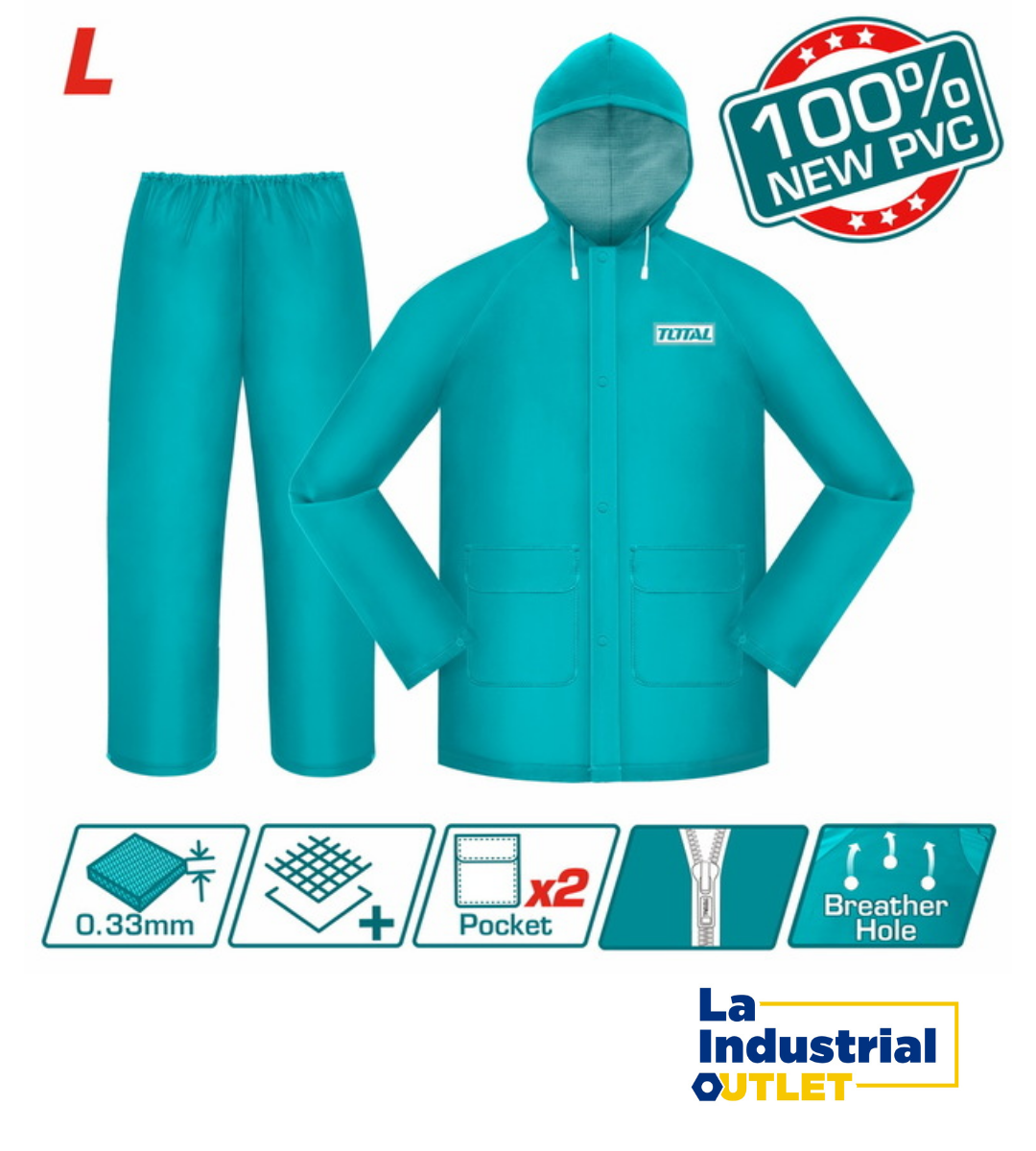 TRAJE IMPERMEABLE L TOTAL
