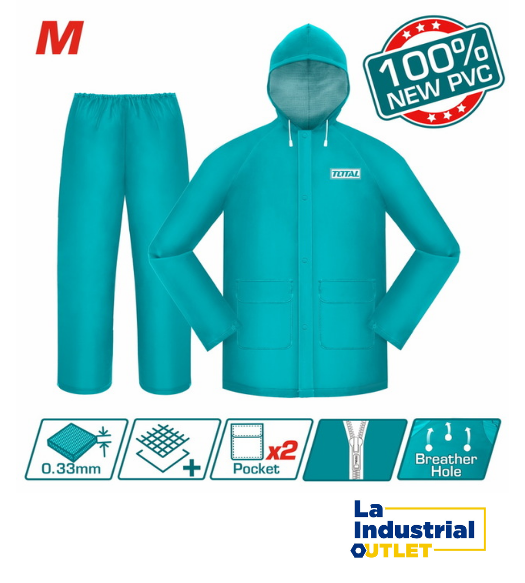TRAJE IMPERMEABLE M TOTAL