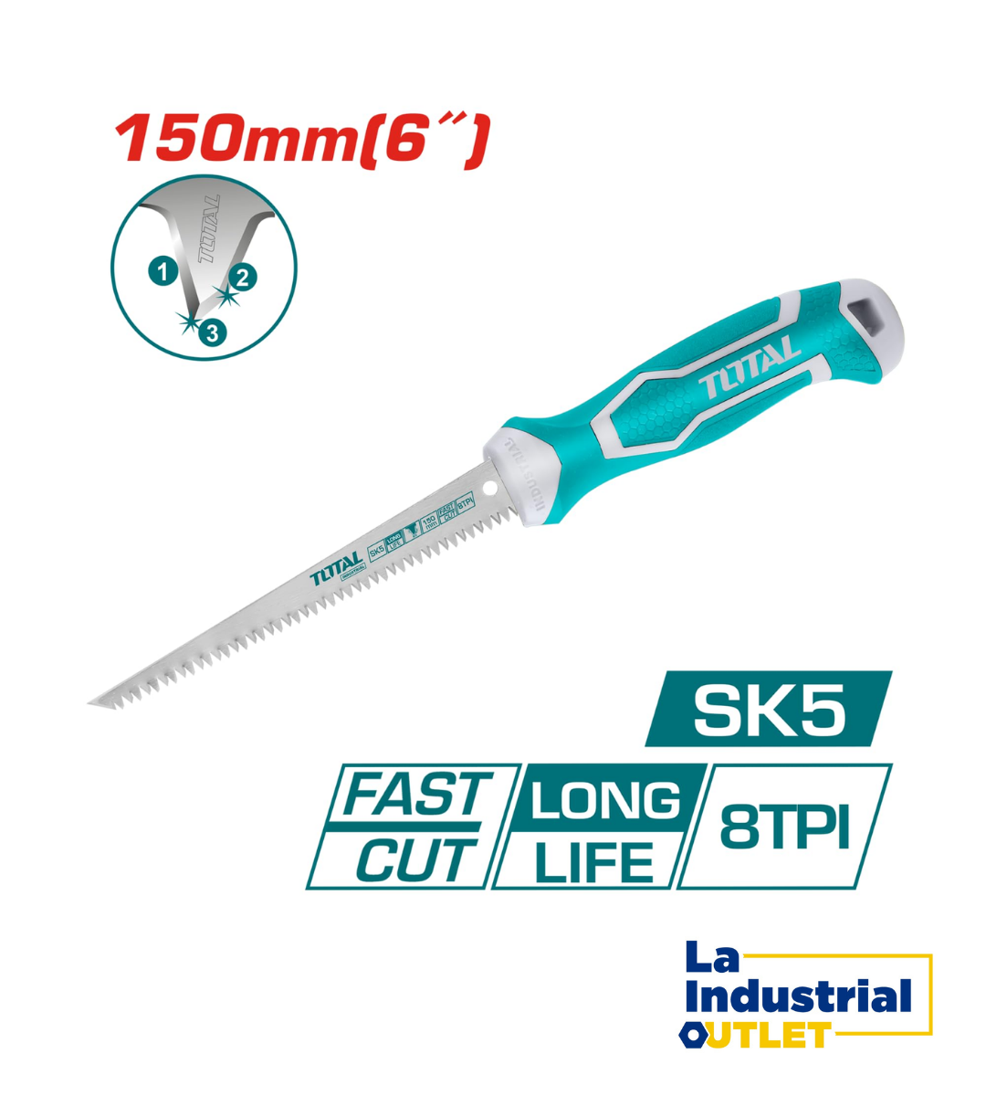 SERRUCHO PARA CARTON YESO 6´ 2 TOTAL