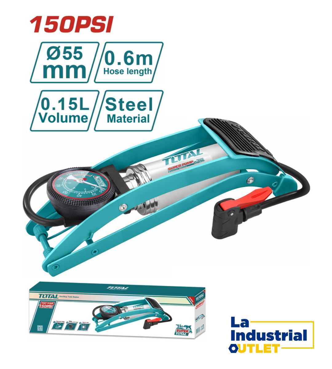 BOMBIN DE PIE 150PSI TOTAL