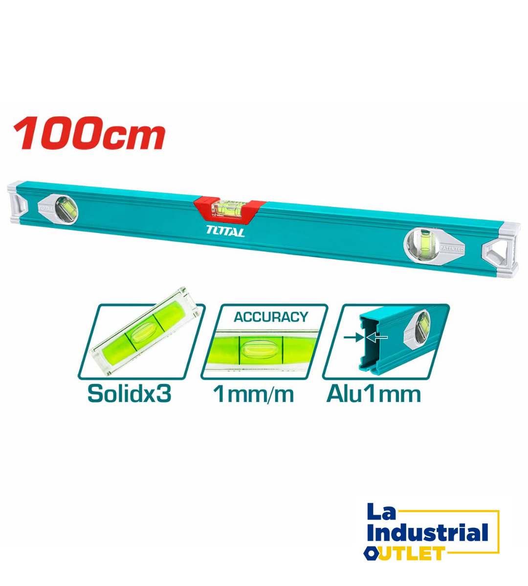 NIVEL ALUMINIO 40´ 100CM TOTAL