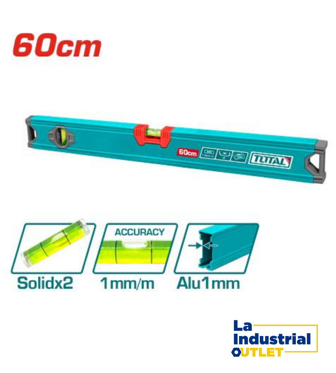 NIVEL ALUMINIO 24´ 60CM TOTAL