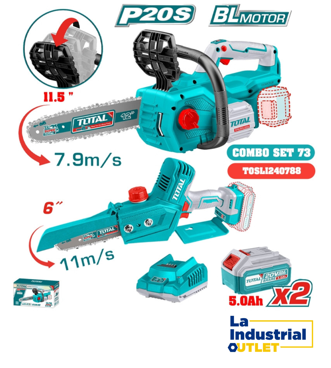 KIT MOTOSIERRA 6" Y 12" TOTAL
