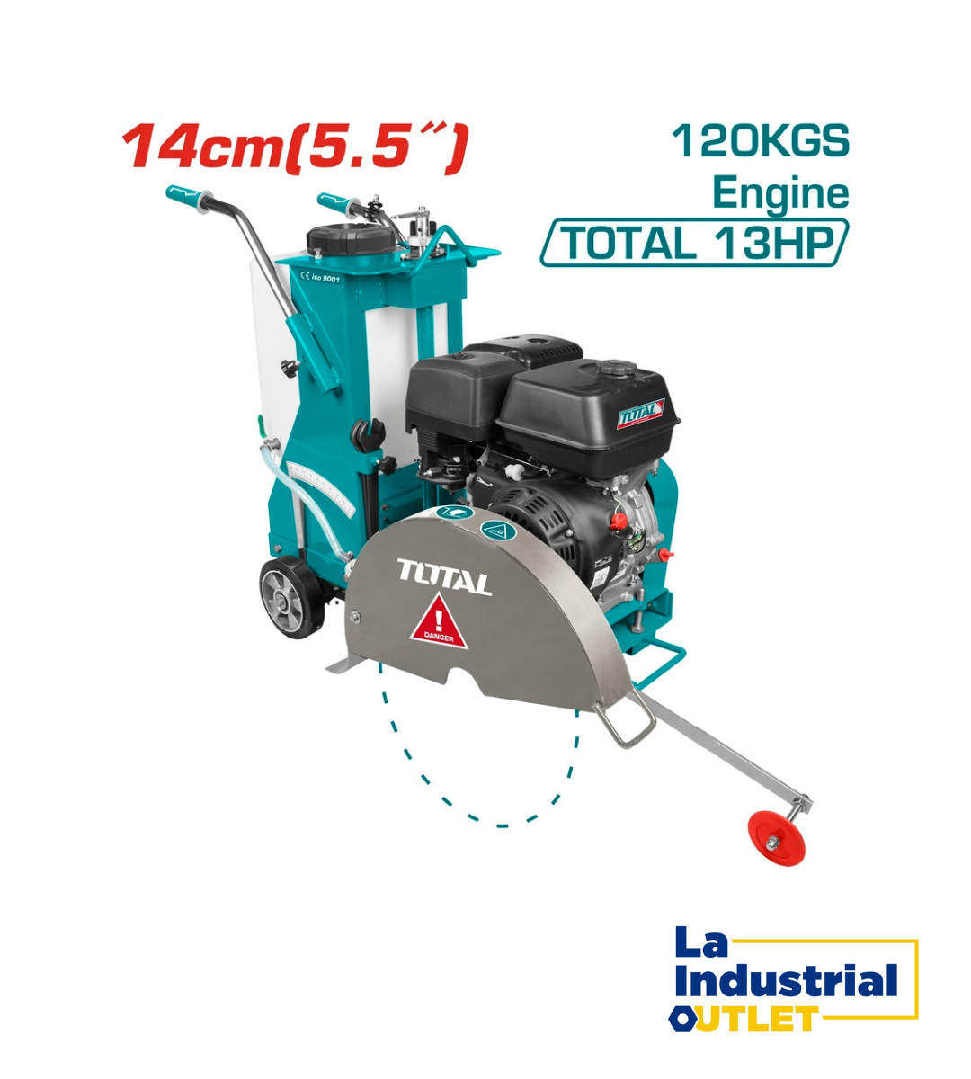 CORTADOR DE PAVIMENTO 13HP TOTAL