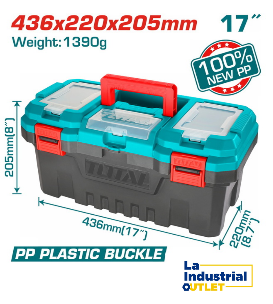 CAJA DE PLASTICO 17´ TOTAL