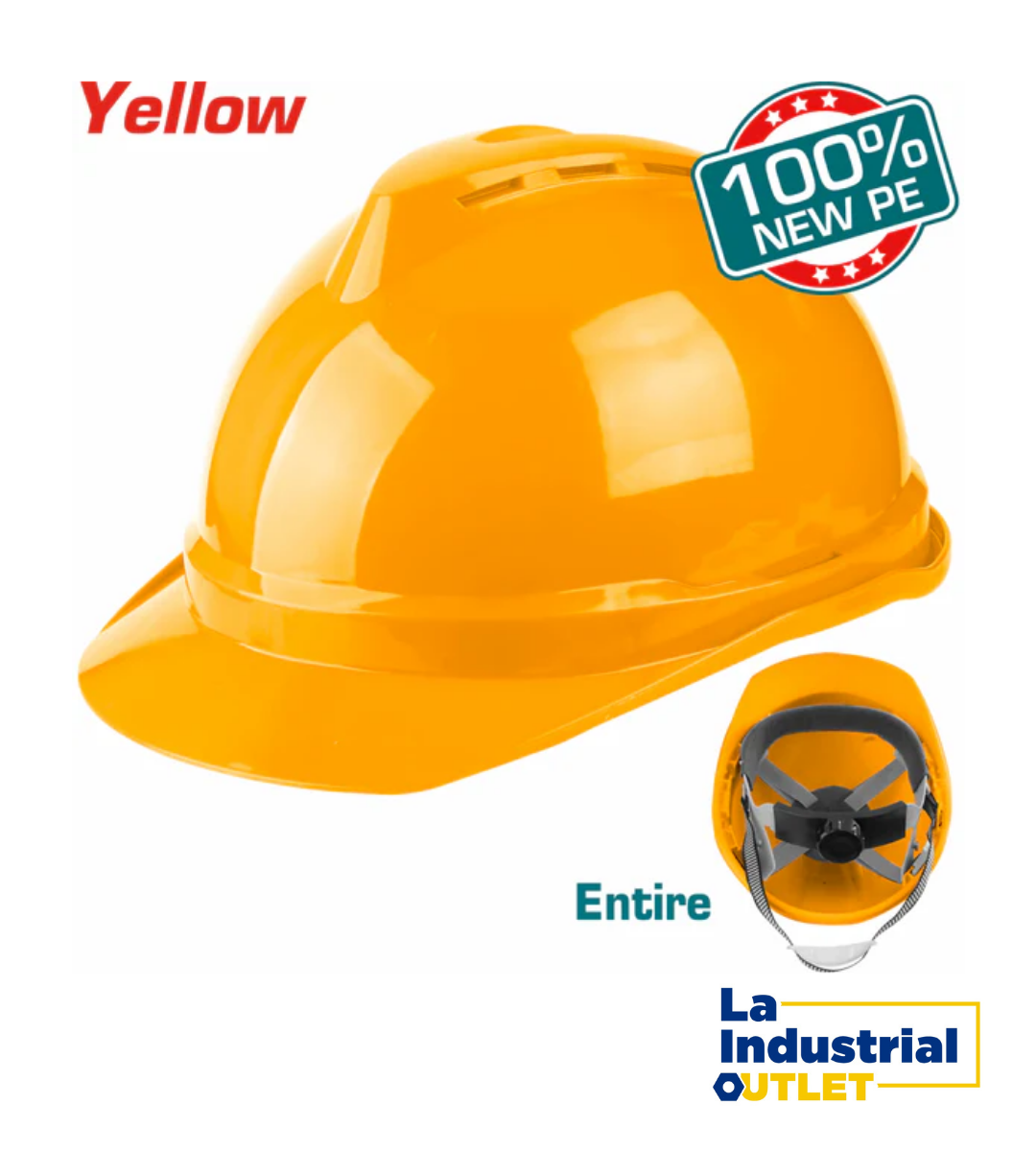 CASCO DE SEGURIDAD AMARILLO 380G TOTAL