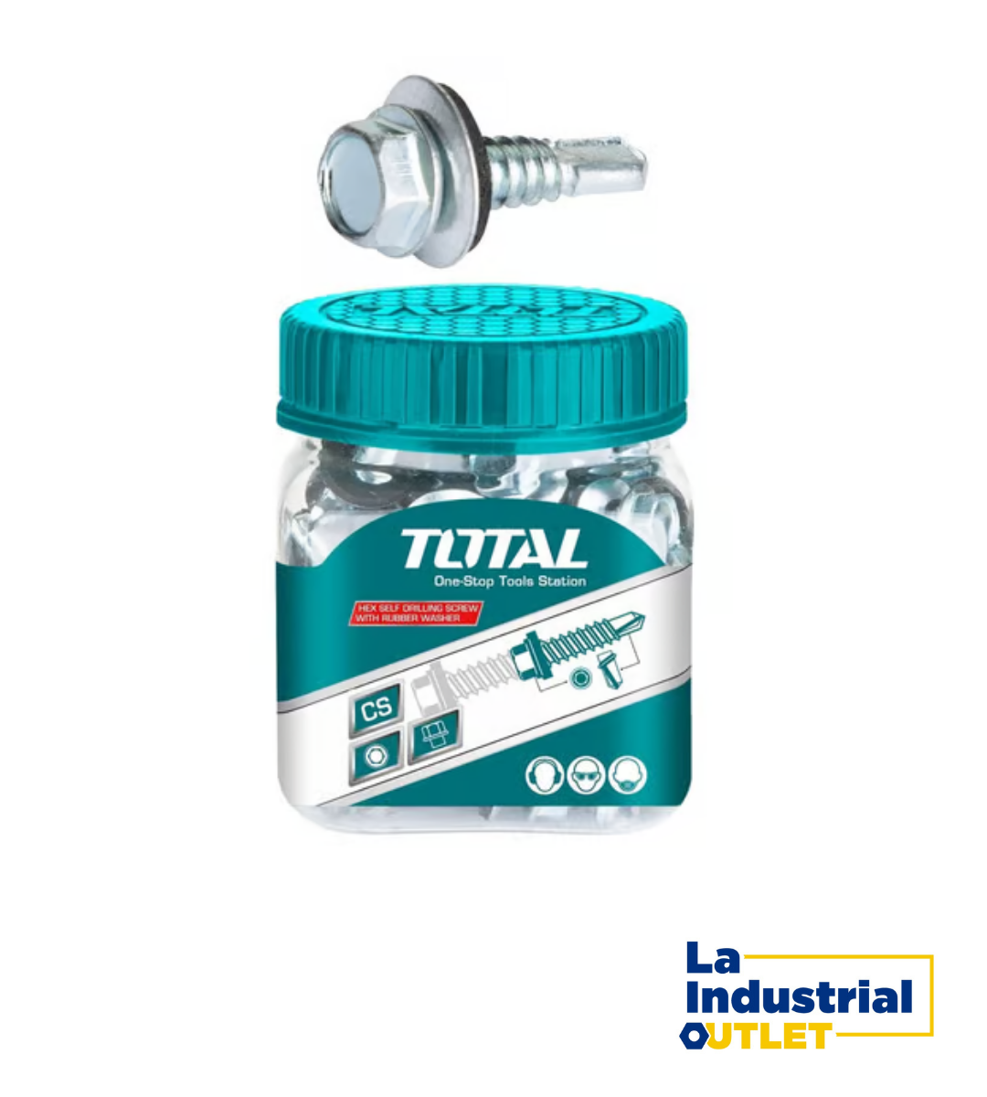 TORNILLO AUTOPERFORANTE HEX 50PCS ST6.3X25MM