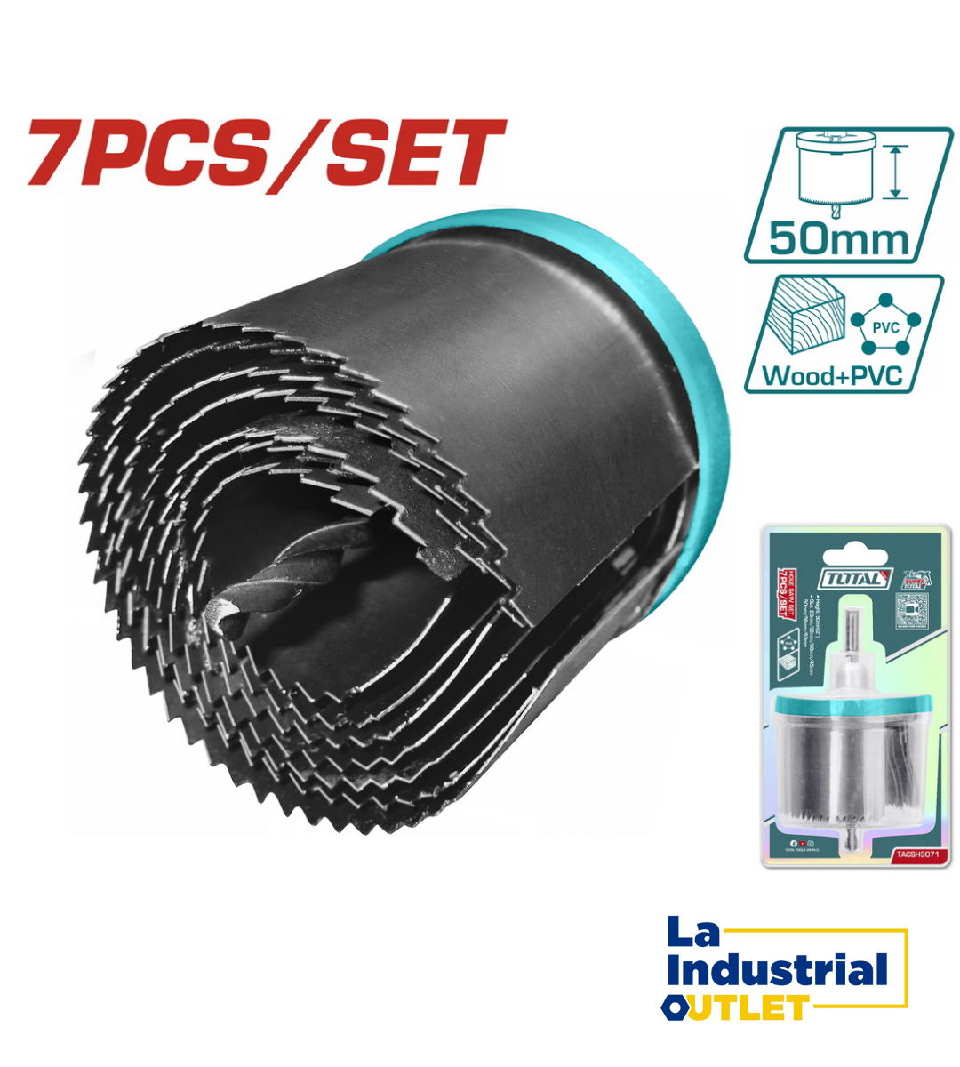 JGO SIERRA COPA PARA MADERA POR 7PCS TOTAL